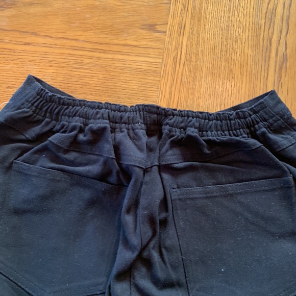 Quacker Factory Black Jeans with Rhinestone & Sequin Trim at Hems - Picture 6 of 7